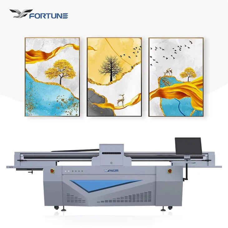 Flatbed Uv Printer Large Format Sign Printer Uv Printing Pvc Board Glass Ceramic Tiles 2513 Uv Flatbed Printer